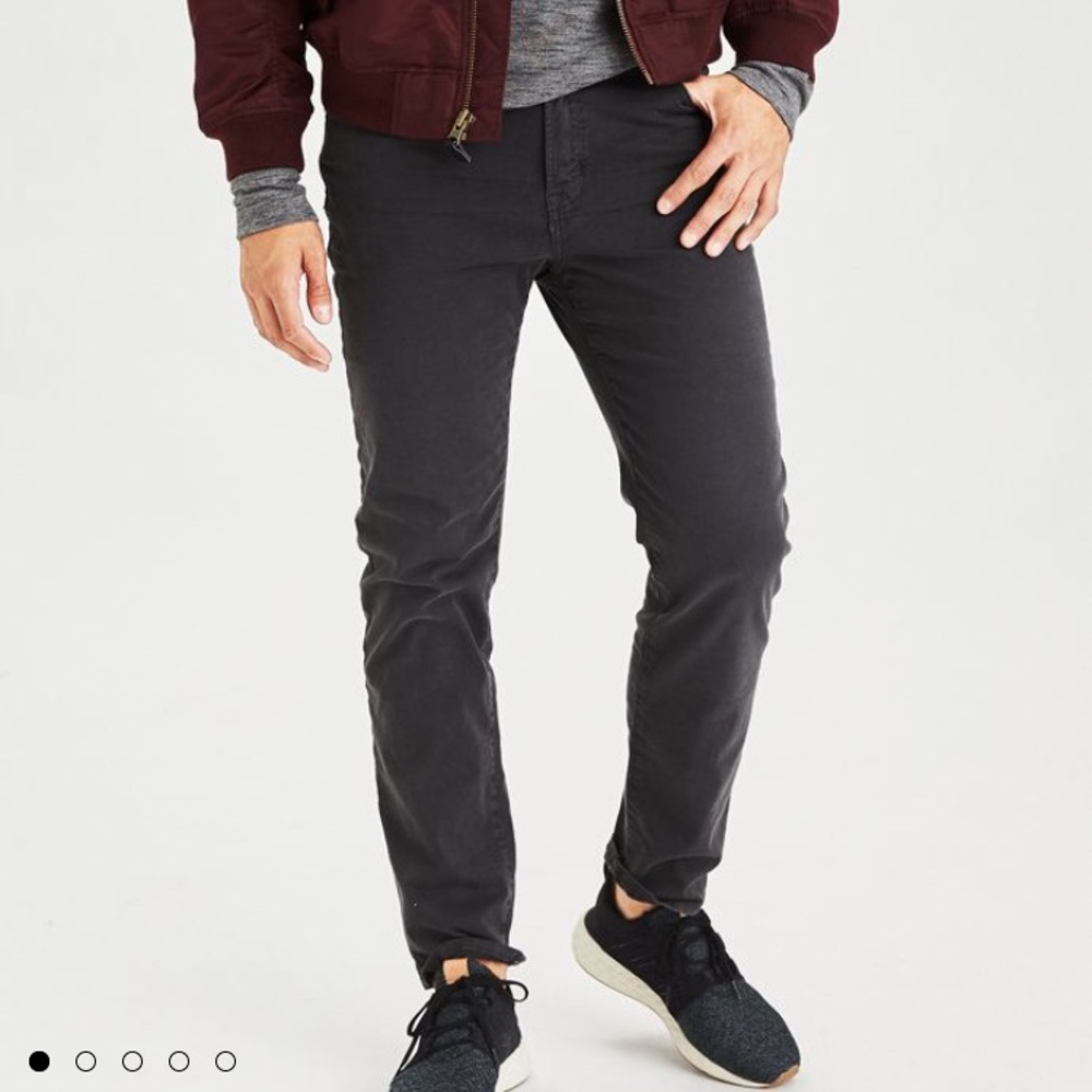 Grey slim Straight jeans 28x30 American Eagle